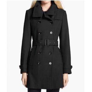 BURBERRY LONDON DAYLESMOORE WOOL BLEND TRENCH COAT